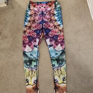 Amazing Psychadellic Cat Leggings